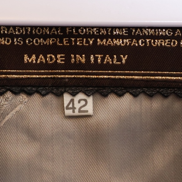 Peruzzi Florence Italian Soft Leather Black Zip Blazer Jacket EU SIZE 42 (6 US) - Picture 9 of 14